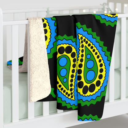 Tanzania Retro Paisley Blanket Throw