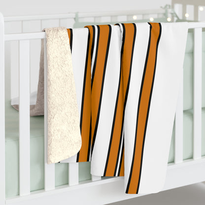 Cyprus Retro Stripes Blanket Throw