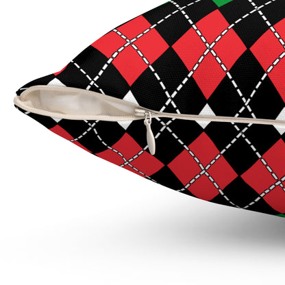 Palestine Retro Argyle Cushion Pillow