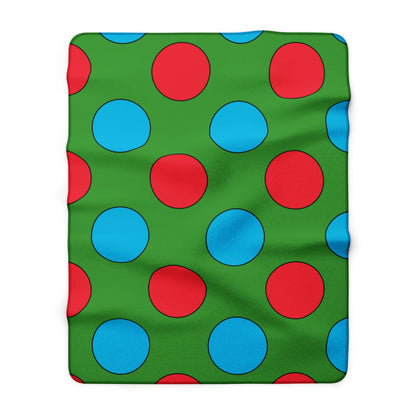 Azerbaijan Retro Polka Dots Blanket Throw