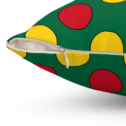 Ghana Retro Polka Dots Cushion Pillow