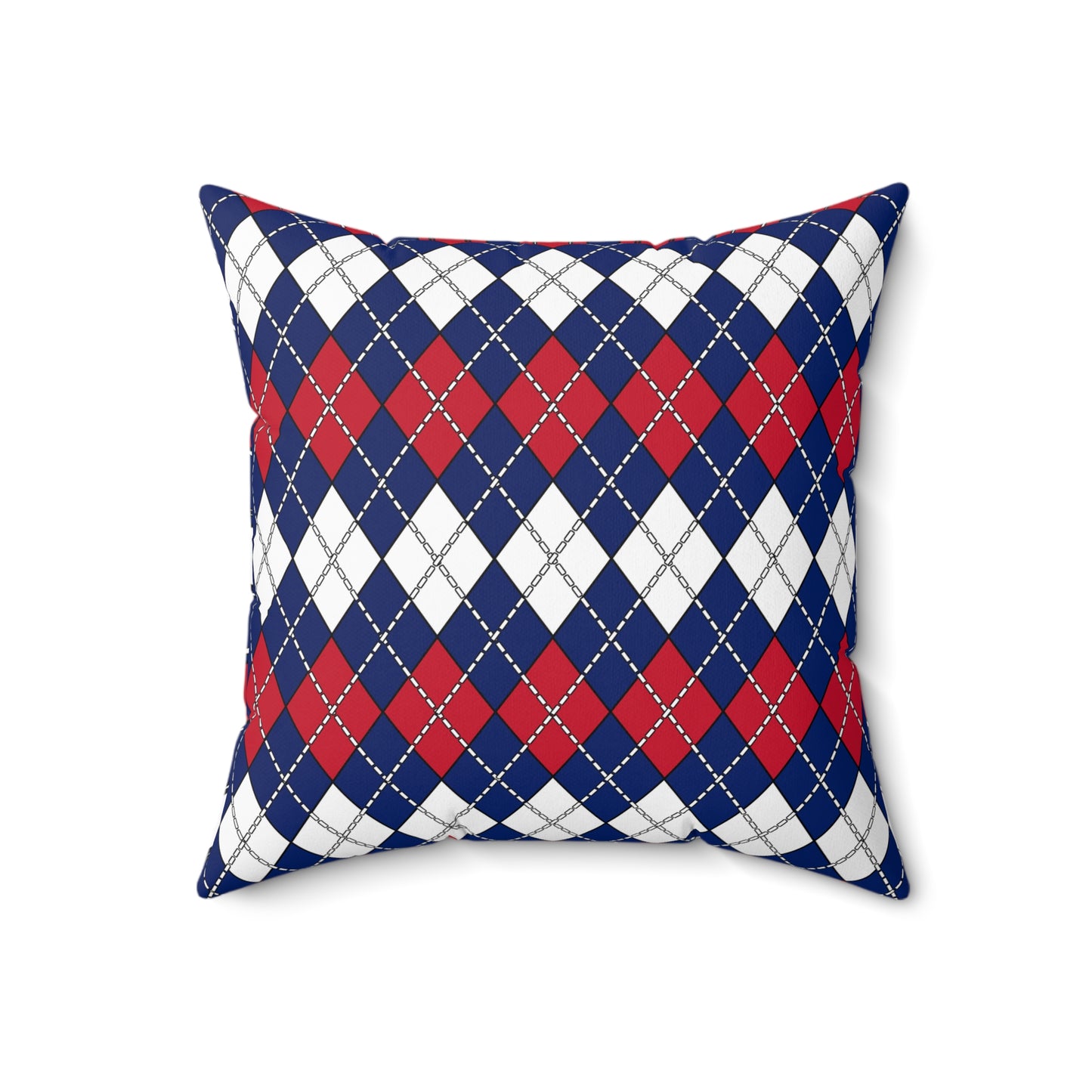 Ascension Island Retro Argyle Cushion Pillow