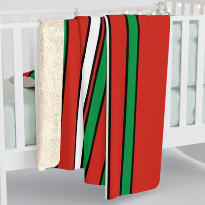 Pais Vasco Retro Stripes Blanket Throw