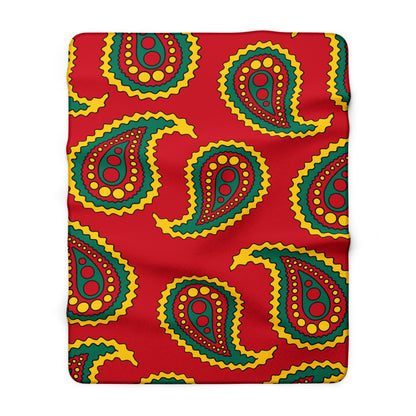 Grenada Retro Paisley Blanket Throw