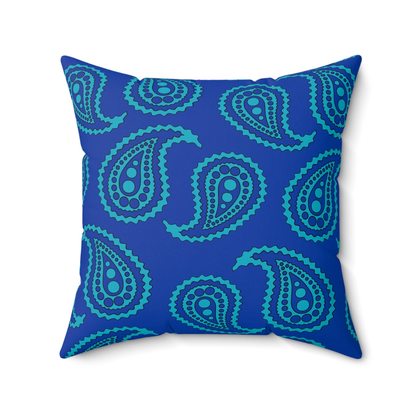 Pacific Islands Retro Paisley Cushion Pillow