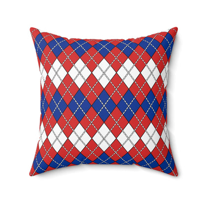 Bouvet Island Retro Argyle Cushion Pillow