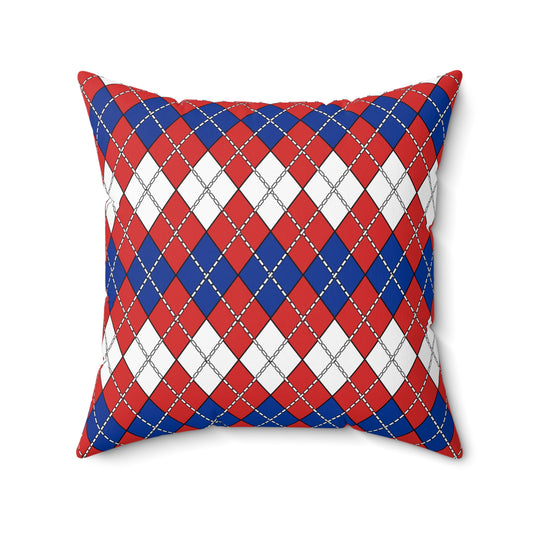 Bouvet Island Retro Argyle Cushion Pillow