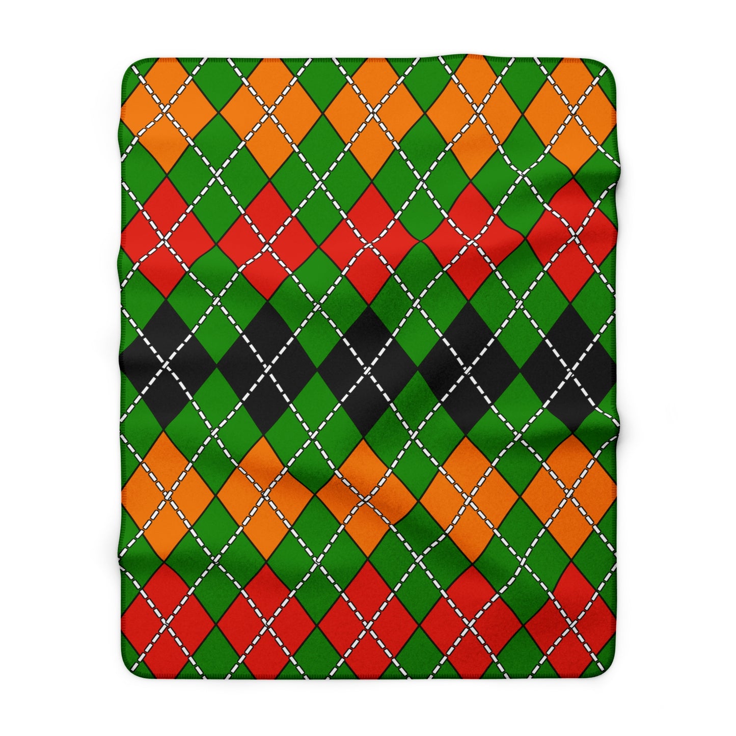 Zambia Retro Argyle Blanket Throw