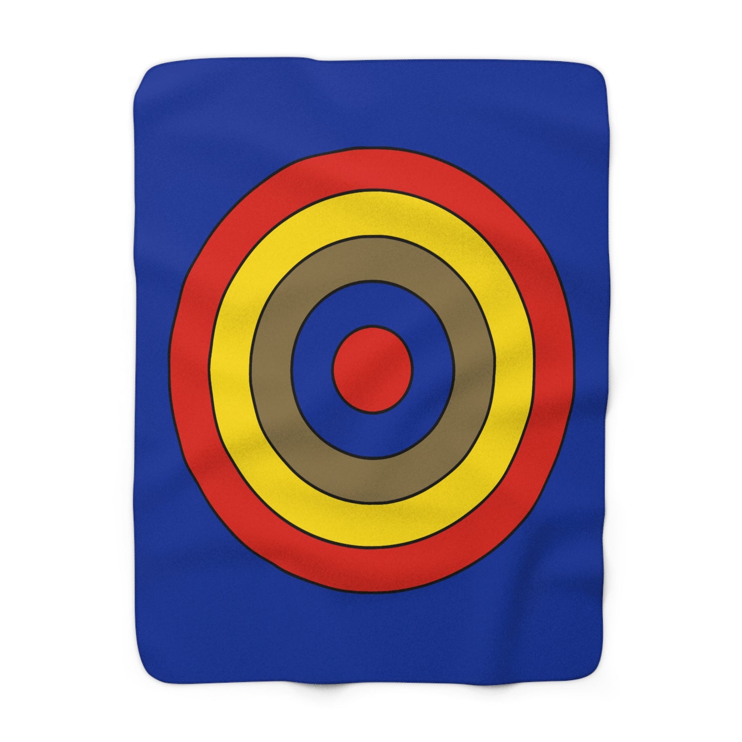 Moldova Retro Target Blanket Throw