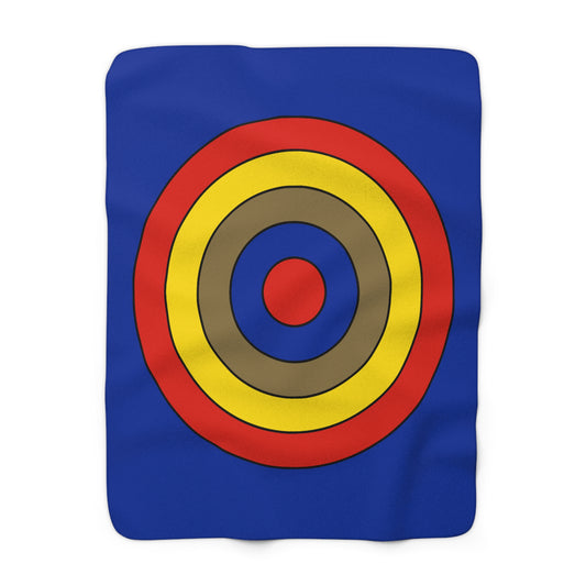 Moldova Retro Target Blanket Throw