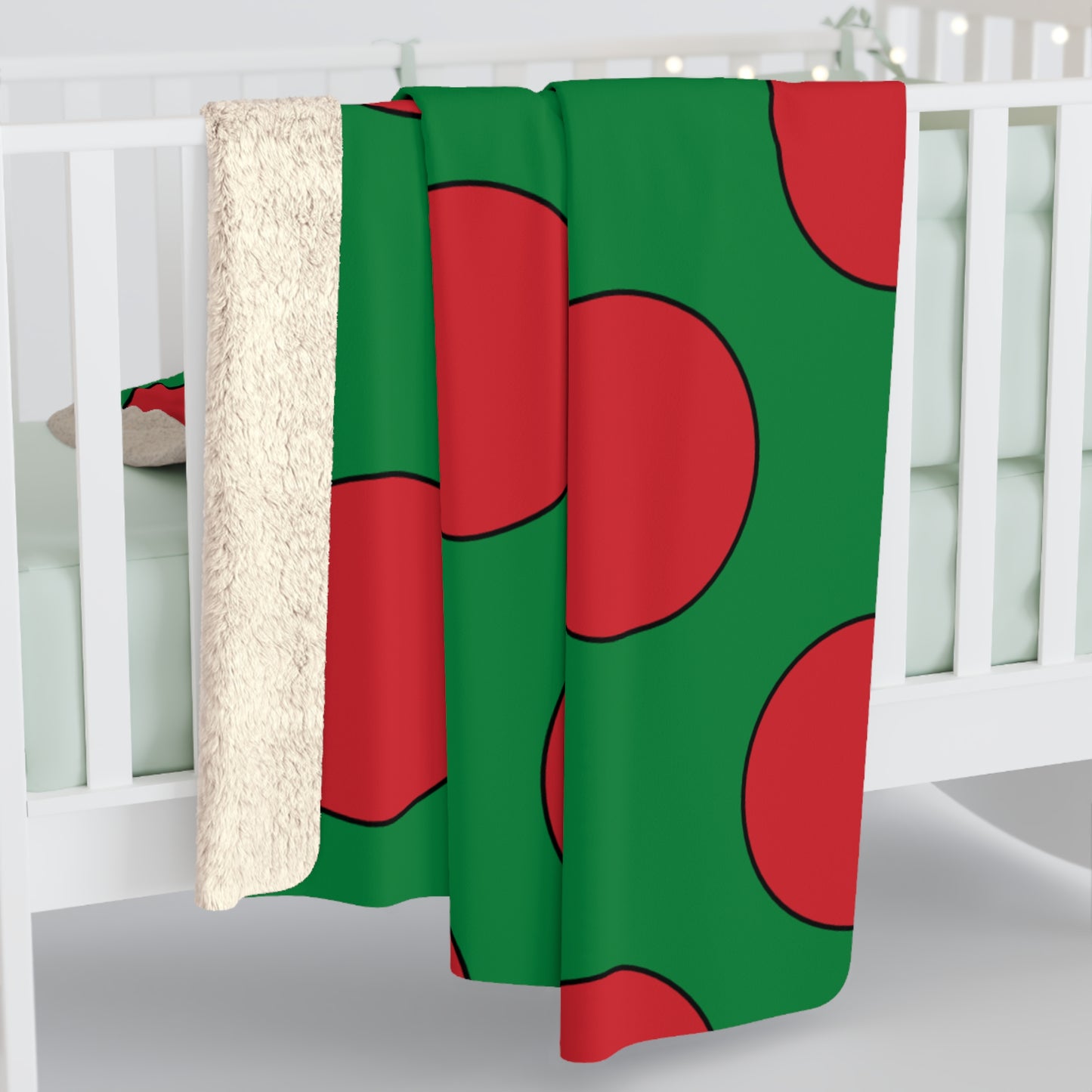Turkmenistan Retro Polka Dots Blanket Throw