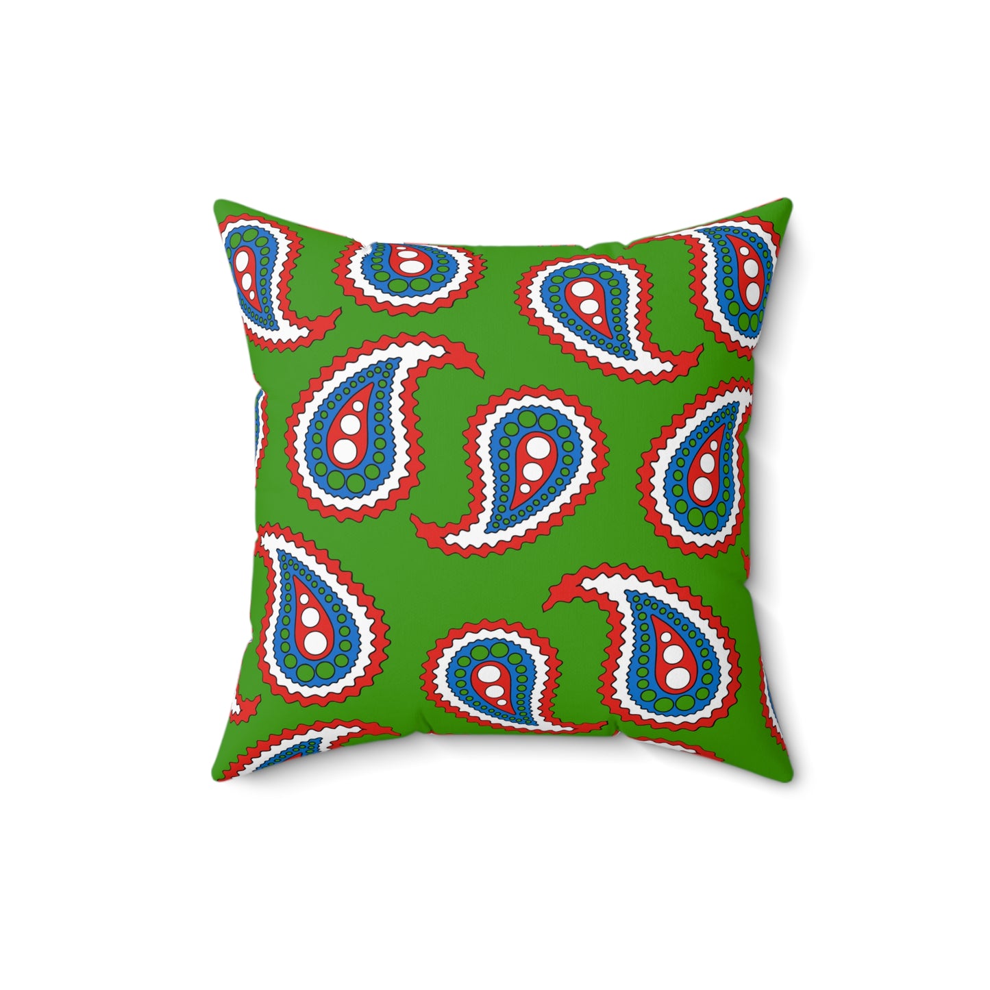Equatorial Guinea Retro Paisley Cushion Pillow
