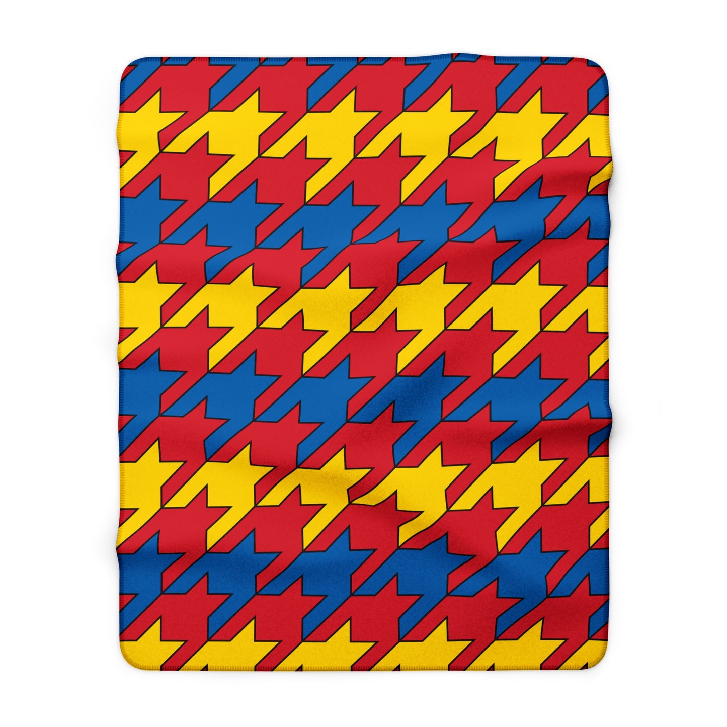 Mongolia Retro Houndstooth Blanket Throw