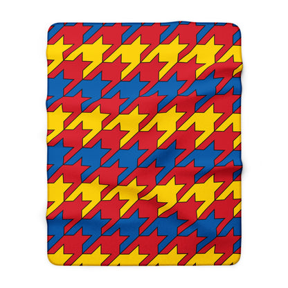 Mongolia Retro Houndstooth Blanket Throw