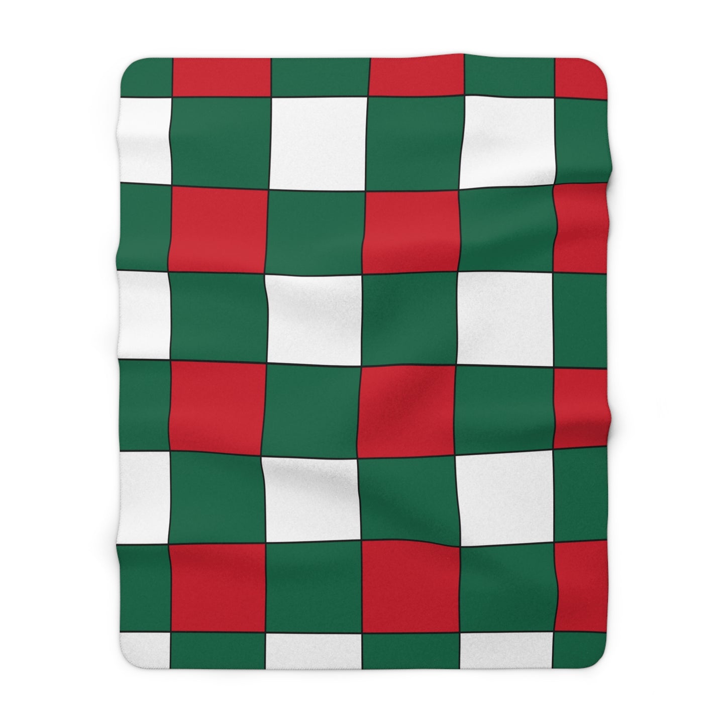 Mexico Retro Check Blanket Throw