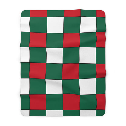 Mexico Retro Check Blanket Throw