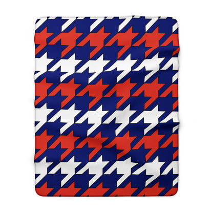 Cabo Verde Retro Houndstooth Blanket Throw