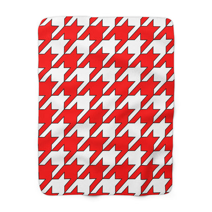 Georgia Retro Houndstooth Blanket Throw