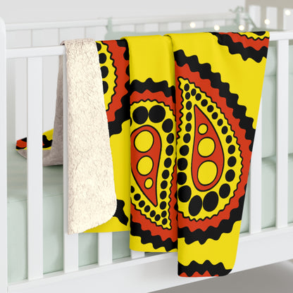 Uganda Retro Paisley Blanket Throw