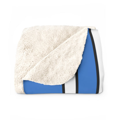 Antarctica Retro Stripes Blanket Throw