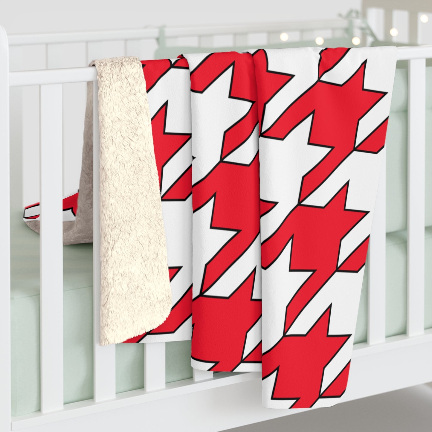 Monaco Retro Houndstooth Blanket Throw