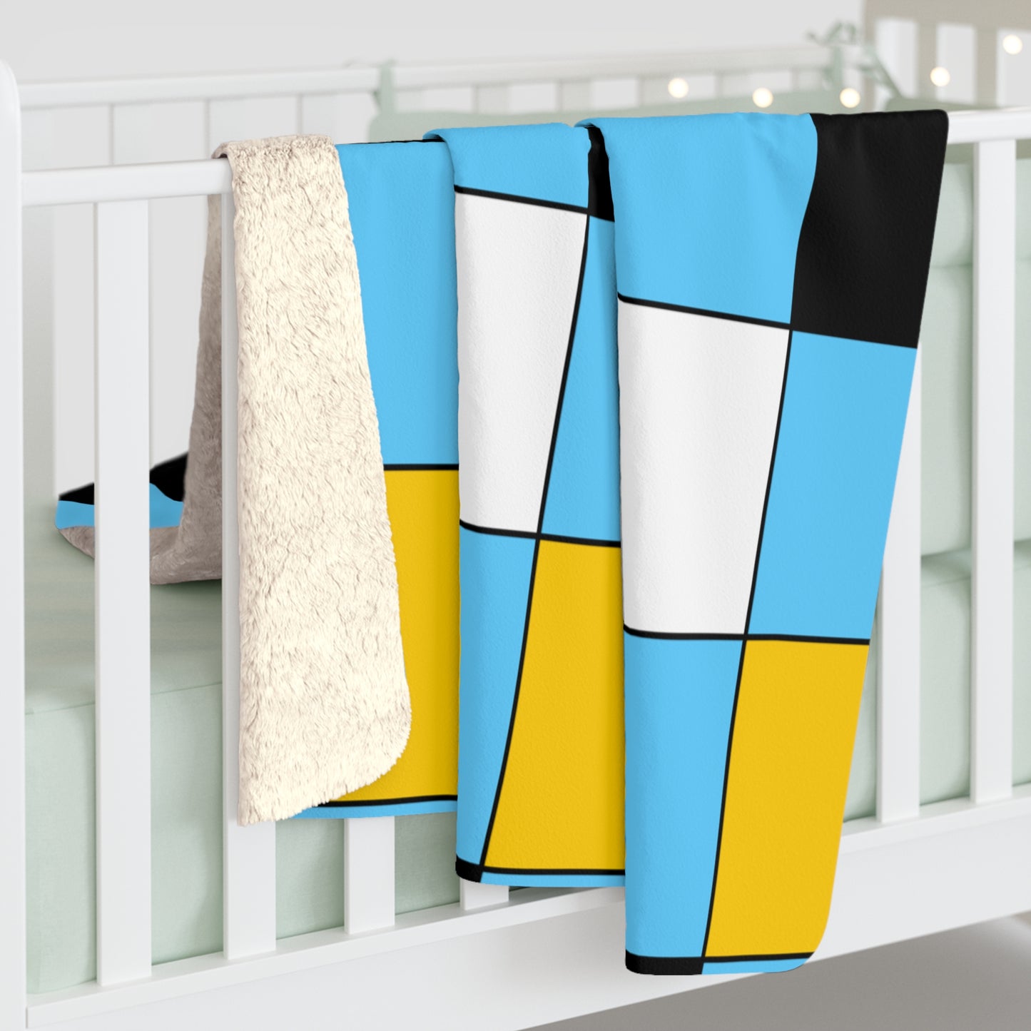 Saint Lucia Retro Check Blanket Throw