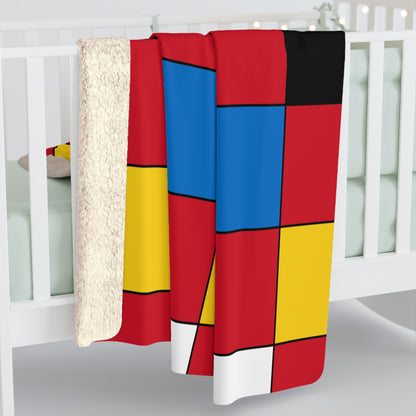 Antigua And Barbuda Retro Check Blanket Throw