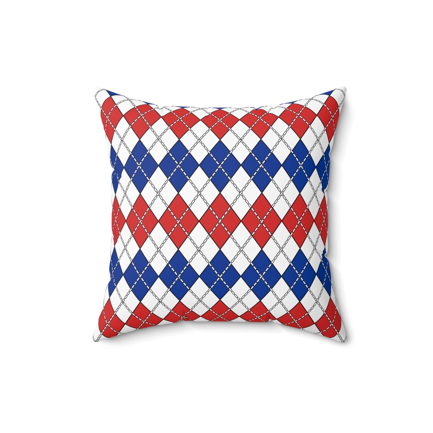 Faroe Islands Retro Argyle Cushion Pillow
