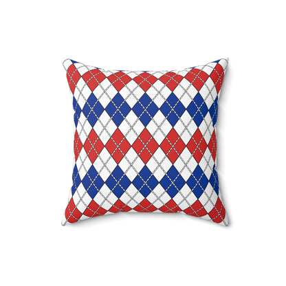 Faroe Islands Retro Argyle Cushion Pillow