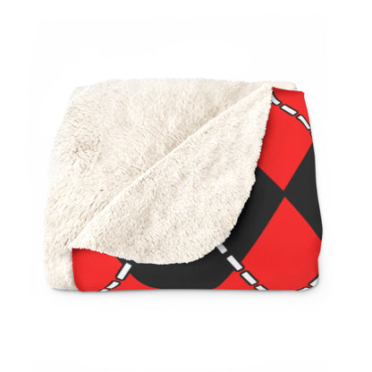 United Arab Emirates Retro Argyle Blanket Throw
