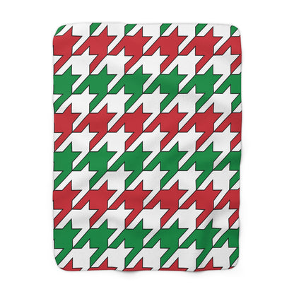 Italy Retro Houndstooth Blanket Throw