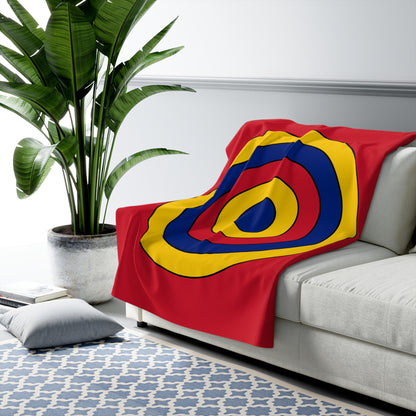 Venezuela Retro Target Blanket Throw
