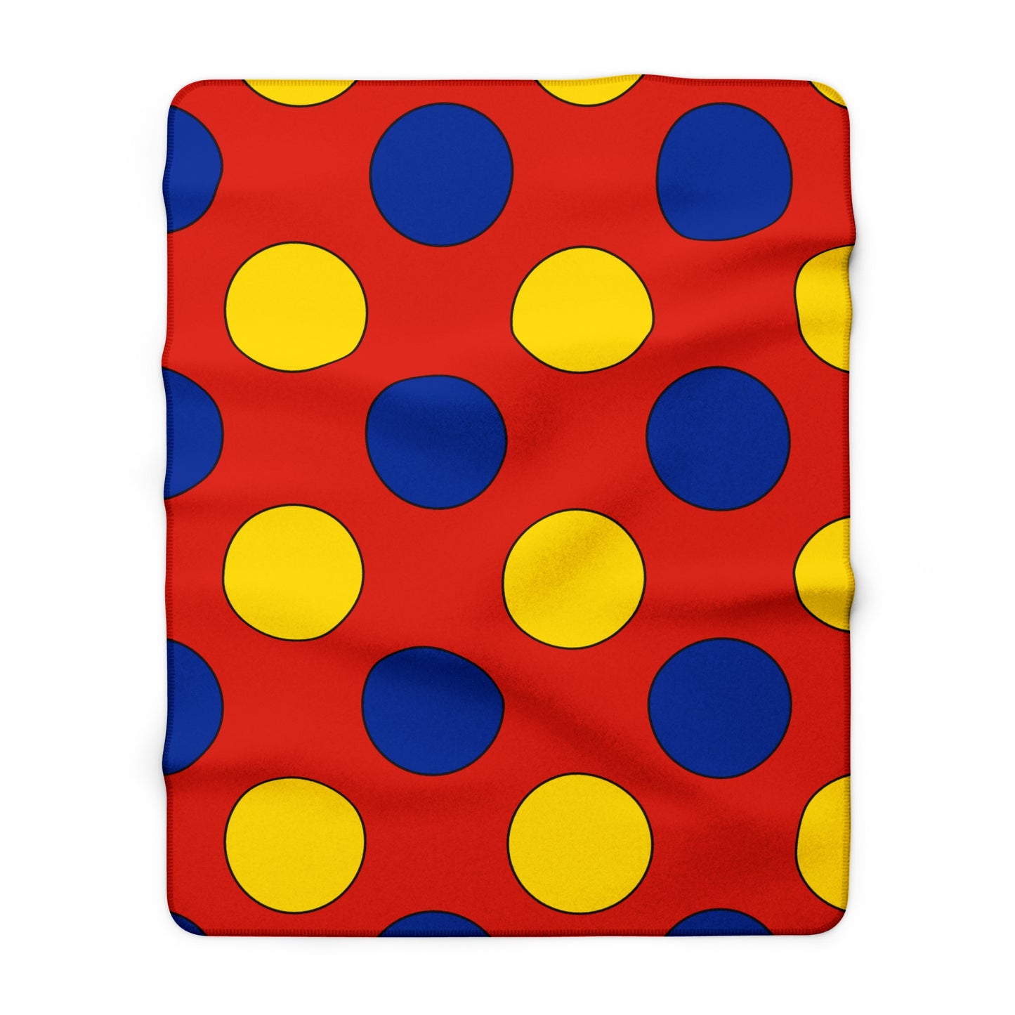 Romania Retro Polka Dots Blanket Throw