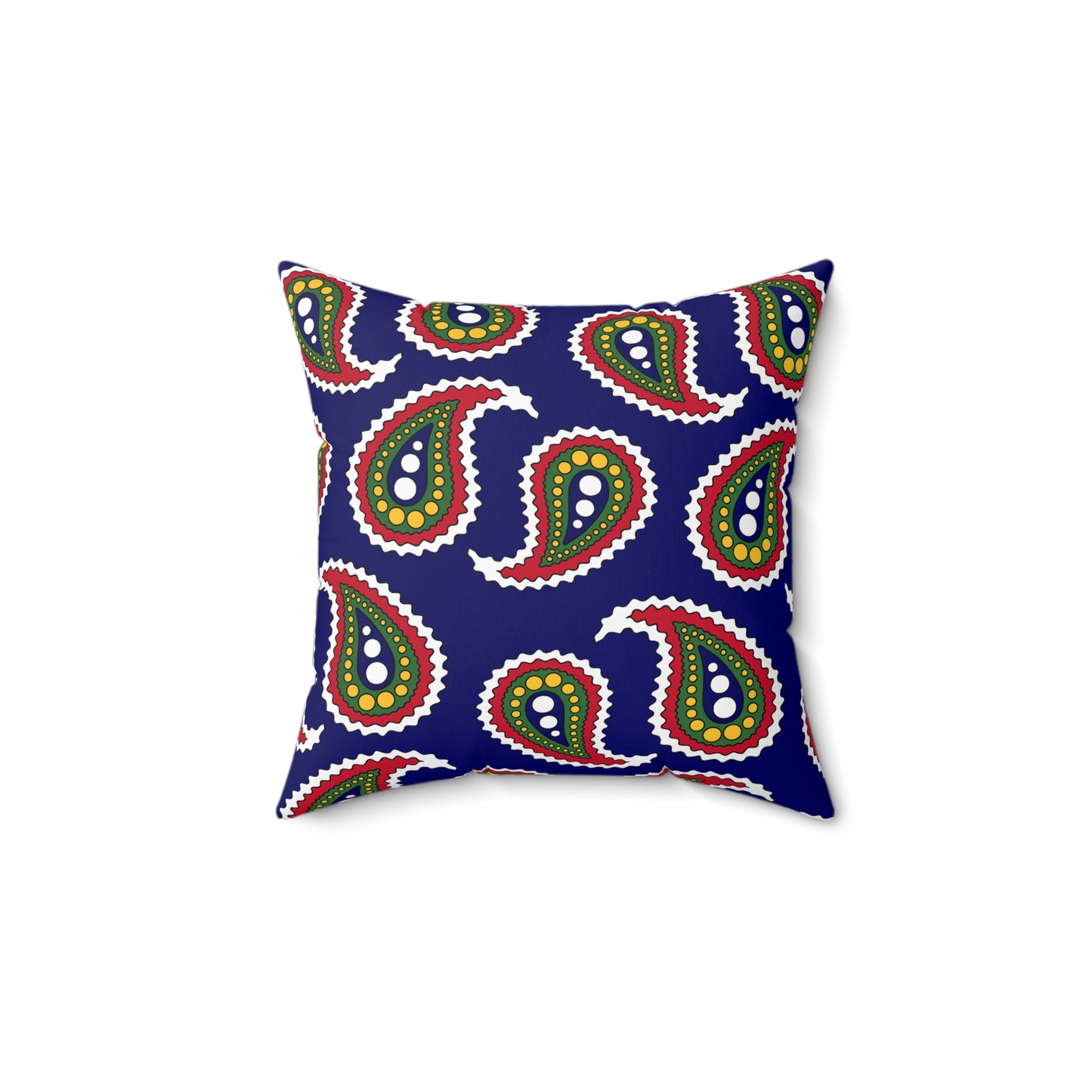 British Virgin Islands Retro Paisley Cushion Pillow