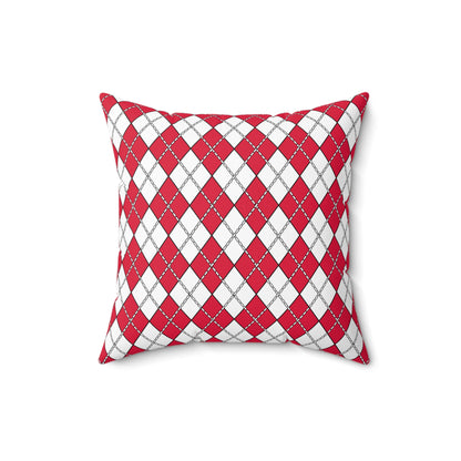 Poland Retro Argyle Cushion Pillow