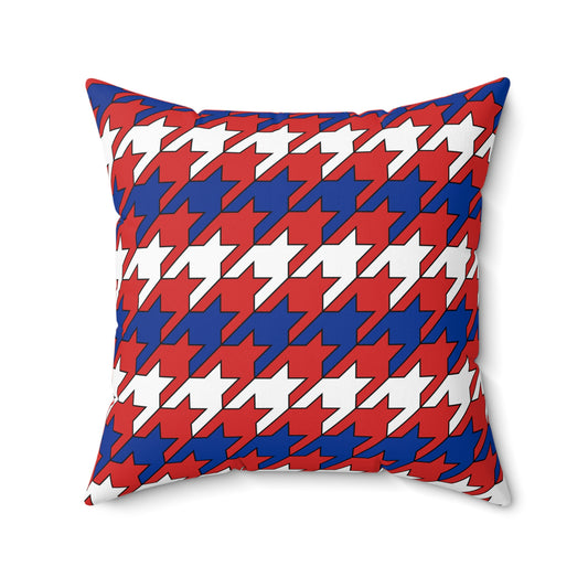 Bouvet Island Retro Houndstooth Cushion Pillow