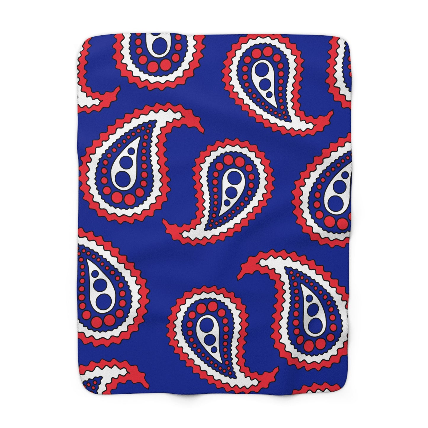 Sint Maarten Retro Paisley Blanket Throw