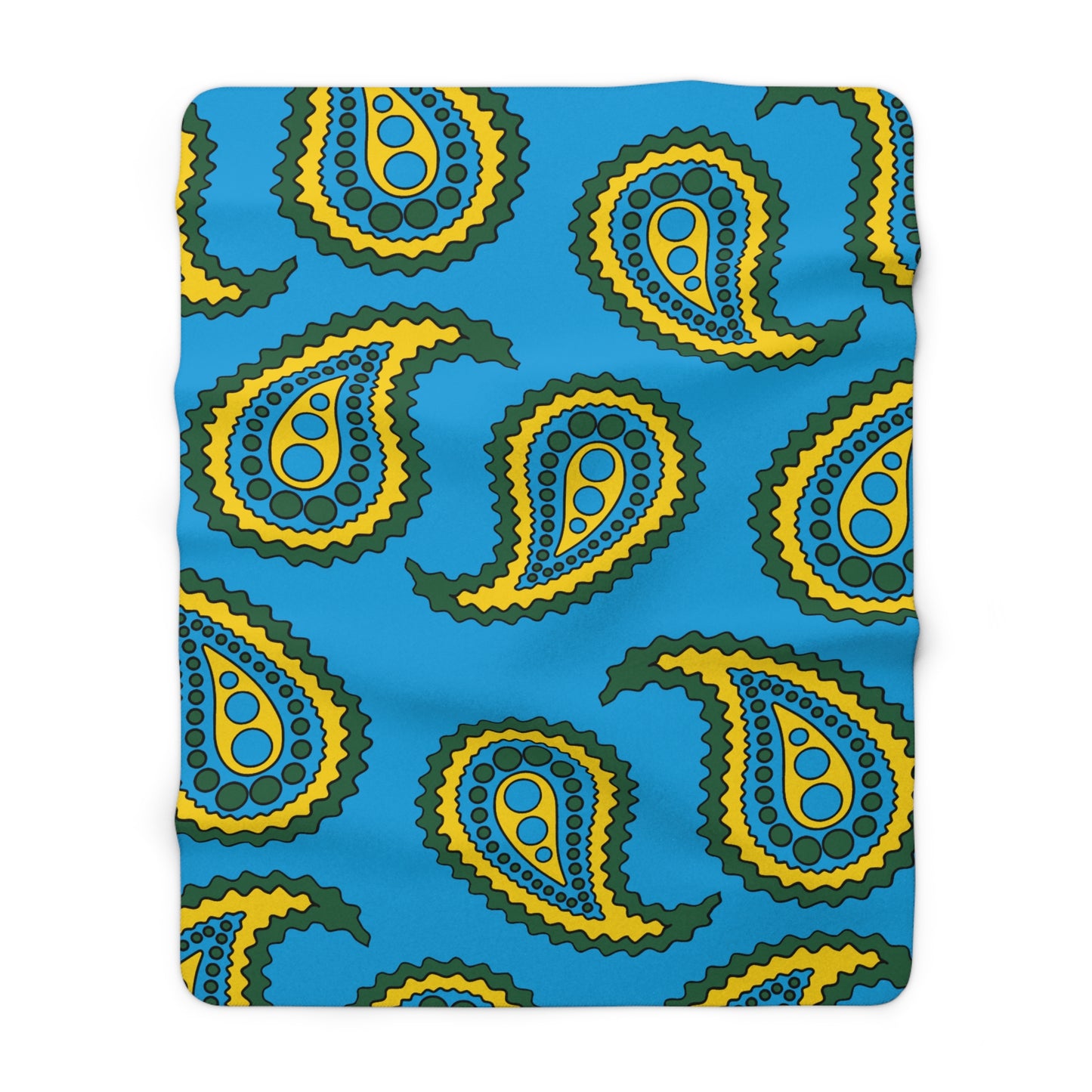 Rwanda Retro Paisley Blanket Throw