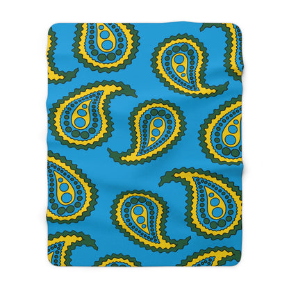 Rwanda Retro Paisley Blanket Throw