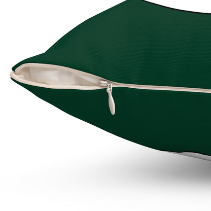 Dark Green, White Retro Target Cushion Pillow