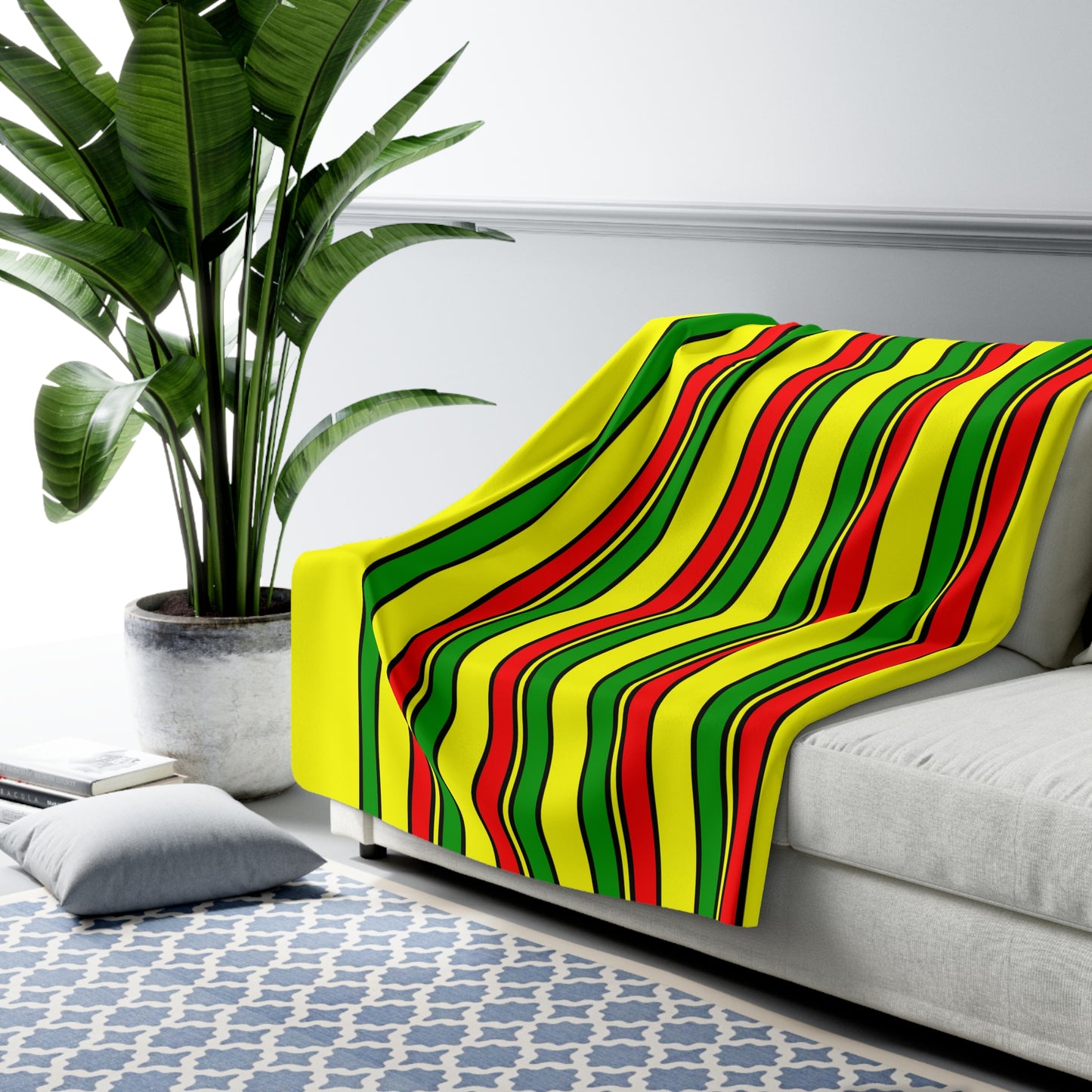 Mali Retro Stripes Blanket Throw