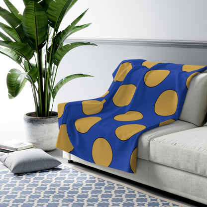 Kosovo Retro Polka Dots Blanket Throw
