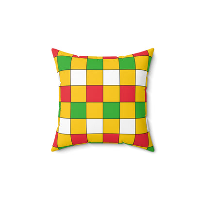 Myanmar Retro Check Cushion Pillow