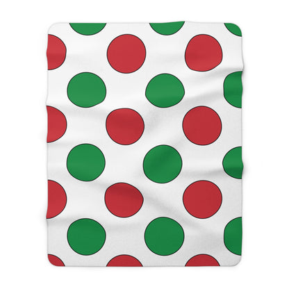 Italy Retro Polka Dots Blanket Throw