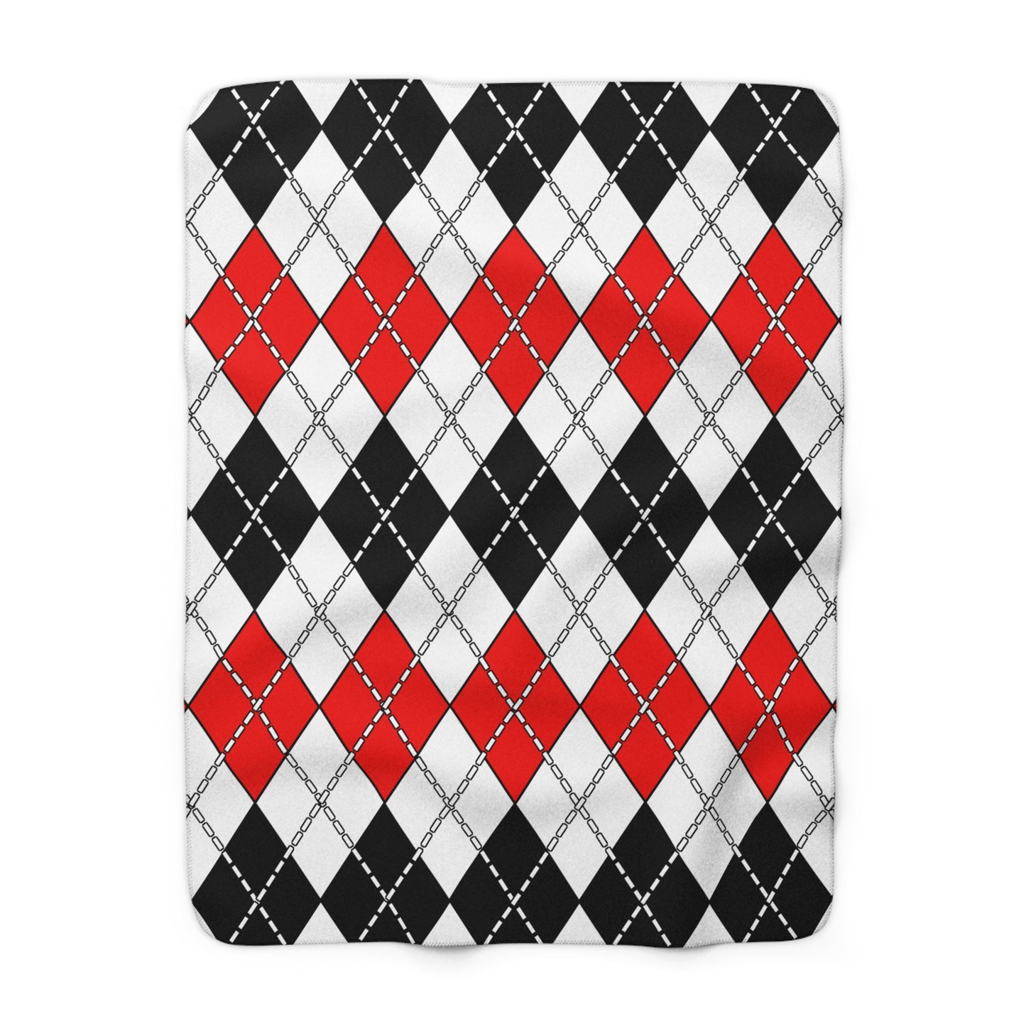 Yemen Retro Argyle Blanket Throw
