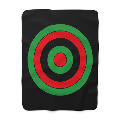 Libya Retro Target Blanket Throw