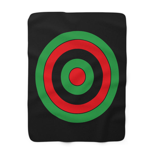 Libya Retro Target Blanket Throw