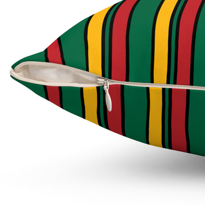 Lithuania Retro Stripes Cushion Pillow
