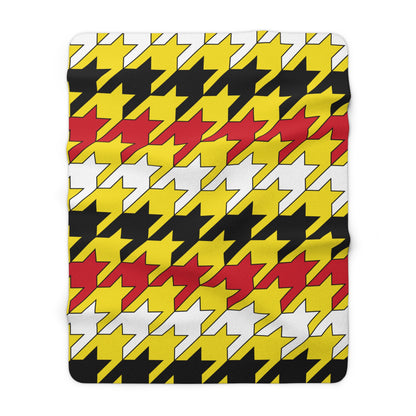 Brunei Darussalam Retro Houndstooth Blanket Throw