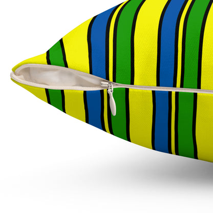 Saint Vincent And The Grenadines Retro Stripes Cushion Pillow